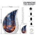 thumbnail image 2 of SUBSH Twilight Forest Cremation Keepsakes - Urns Men - Urns For Ashes Keepsake - Combo 1 Large & 2 Small - Urns For Human Ashes Adult For Burial - Cremation Urn Human Ashes - Urn For Ashes For Women, 2 of 2