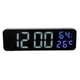 thumbnail image 1 of RELOJES DE AARMA DE CABECERA, RELOJ DE ESPEJO DE 9.1 PULGADAS FÁCIL DE OPARAR PARA LA OFICINA DE LA SALA DE ESTAR DE LA SALA DEL DORMitorio, 1 of 7