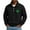 Black, variant on Men's St. Patrick's Day Henley Sweatshirt Shamrock Print Long Sleeve Pullover