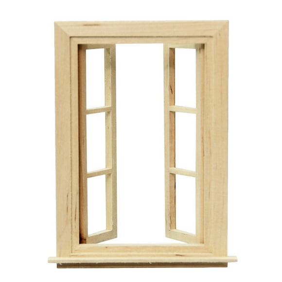 KAKOWELY Khaki Simulated Window Frame for Decor Durable Synthetic Material 1pc Small Size,5.28"X4.09"X0.91"