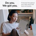 thumbnail image 2 of Allytech Case for iPad 9th/8th/7th Generation 10.2" 2021/2020/2019, Slim Luxury Diamond Pattern [Camera Protection] Shockproof Soft TPU Back Case - Grey, 2 of 7