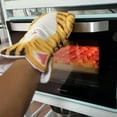 thumbnail image 4 of 1 par de guantes de horno con forma de pata de gato, guantes de cocina gruesos para cocinar en el horno, parrilla y barbacoa. B, 4 of 8