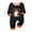 Style 96, variant on Family Matching Halloween Pajamas Set Skull Witch Hat Crew Neck Funny Pajamas Ghost Spider Web Horror Wide Leg Loungewear, Women:S
