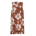 thumbnail image 3 of Hawaiian Hibiscus Flowers Spring Summer Dresses for Women Fashion T-shirt Dress Casual Sleeveless Loose Sundress with Pockets, 3 of 5