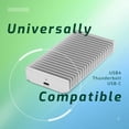 thumbnail image 3 of OWC Express 1M2 Unidad SSD portátil NVMe Thunderbolt (USB-C) SSD USB4 Ultra rápida externa con carcasa de disipador de calor de aluminio (solo carcasa), 3 of 5