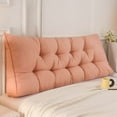 thumbnail image 3 of BKER Triangular Headboard Pillow Bolster Cushion For Bed Backrest Support Comfortable Decorative Room Sofa Chair Soft Polyester Filling 120x50cm, 3 of 3
