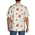 thumbnail image 7 of Goofa Cute Squirrel Printed Men's Casual Short-sleeved Shirt,Lightweight Breathable Button-down,Summer Casual men's top,Versatile Fashion shirt-, 7 of 7