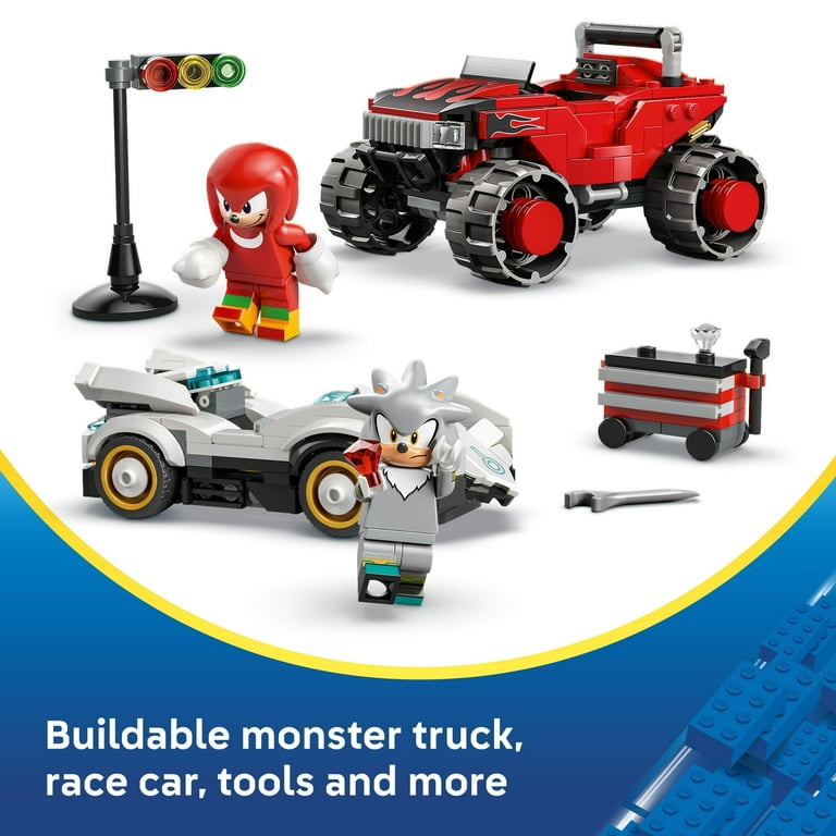 LEGO Sonic Building Toy, 77118, Race Car vs Monster Truck