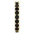 thumbnail image 4 of 1.26 ctw Wedding Band for Women - 14K Yellow Gold Natural Onyx Stackable Eternity Ring, 4 of 6
