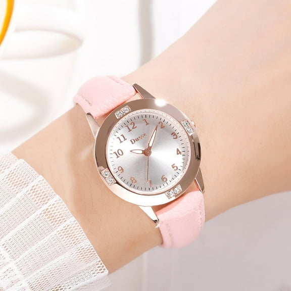 Watches for Women Quartz Movement Waterproof Watch with Leather Band Elegant Ladies Watch Gift for Woman