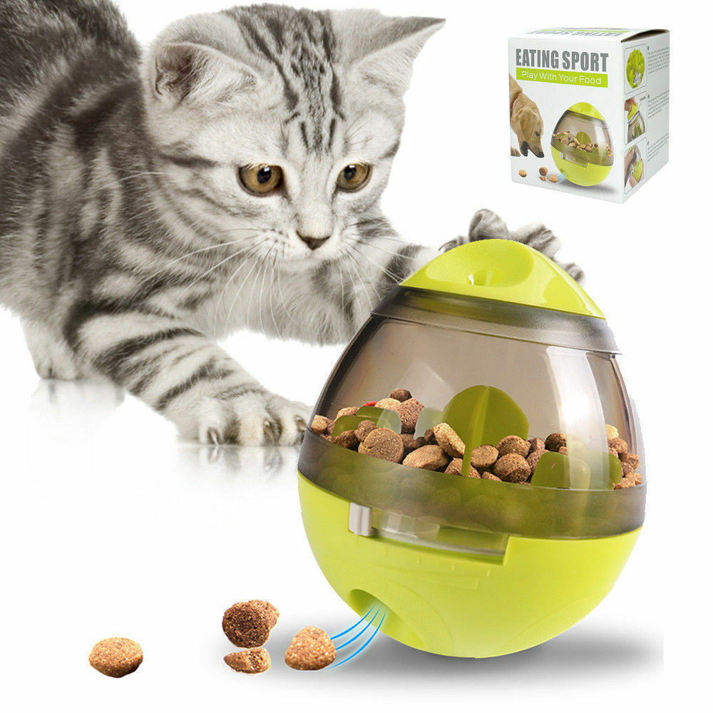 Pet Cat Dog Cute Tumbler Feeder Leakage Food Dispenser Mice Shape Treat Ball LA1 