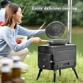 thumbnail image 3 of TOPTENG Camping Tent Stove, Portable Tent Wood Stove with 3 Chimney Pipe, Heating Burning Stove for Tents, Travel, and Camping, 3 of 11