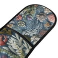 thumbnail image 4 of Yayeee Double Oven Mitt Kitchen Heat Resistant Baking 35" x7" Quilted Glove, Sea Plants Pattern, 4 of 6