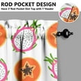 thumbnail image 5 of Kitchen Curtains 36 Inch Short - 3 Panel Set, Rod Pocket Window Curtain with Pitaya Dragon Fruit Pattern, 100% Polyester for Farmhouse, Cafe, Kitchen, Living Room, Bedroom, Easy Wash, 5 of 6
