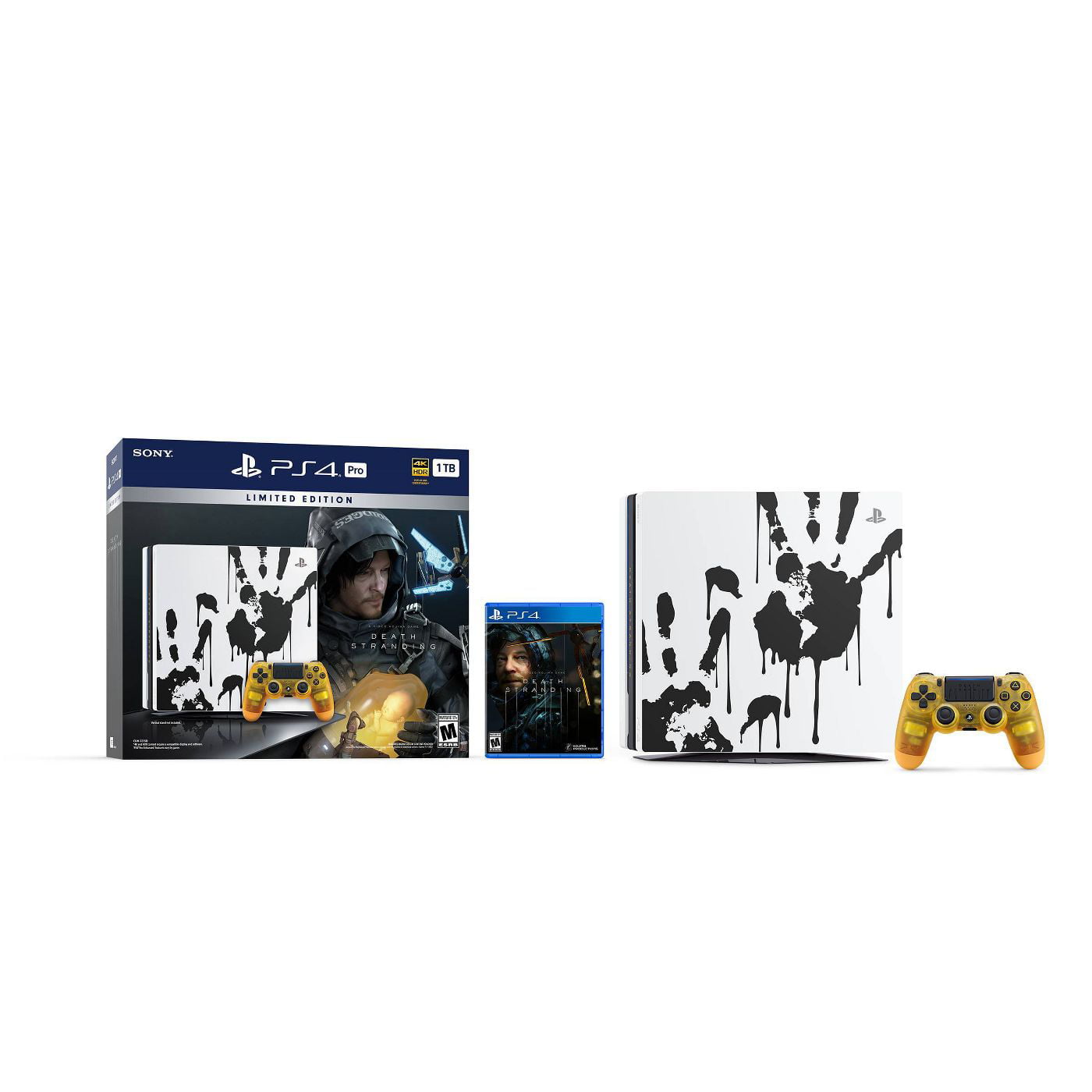 Sony 4 Pro 1TB Limited Edition PS4 Console - Death Stranding Bundle (Includes Physical Disc) - Walmart.com