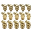 thumbnail image 1 of Unique Bargains Brass M6 M8 M10 Thread 45 Degree Angle Grease Nipple Fittings Assortment Kit for Car 5 Set, 1 of 5