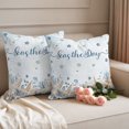 thumbnail image 6 of Outdoor Pillow Covers 18x18 Set of 2, Blue Starfish Coastal Waterproof Patio Throw Pillow Covers for Couch Sofa Chair, Nautical Summer Beach Ocean Sea Decorative Pillowcases for Throw Pillows, 6 of 9