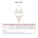 thumbnail image 4 of Traje de baño de bikini para mujer con cuello halter y cierre de correa con anillo vinculado sin espalda, traje de baño de 2 piezas Beige L, 4 of 4