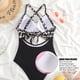 thumbnail image 3 of Traje de baño de una pieza para mujer con control abdominal, traje de baño entallado de cintura alta con tirantes ajustables, 3 of 5