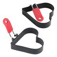 thumbnail image 4 of Egg Ring, Ongmies Egg Ring with Foldable Handle Stainless Heart Shaped Egg Rings for Frying Eggs English Cooking Breakfast Sandwich Burger, Red, 4 of 7
