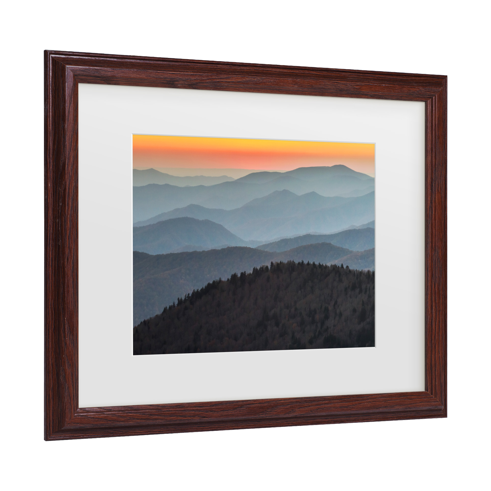 Trademark Fine Art 'Great Smoky Sunset' Canvas Art by Pierre Leclerc