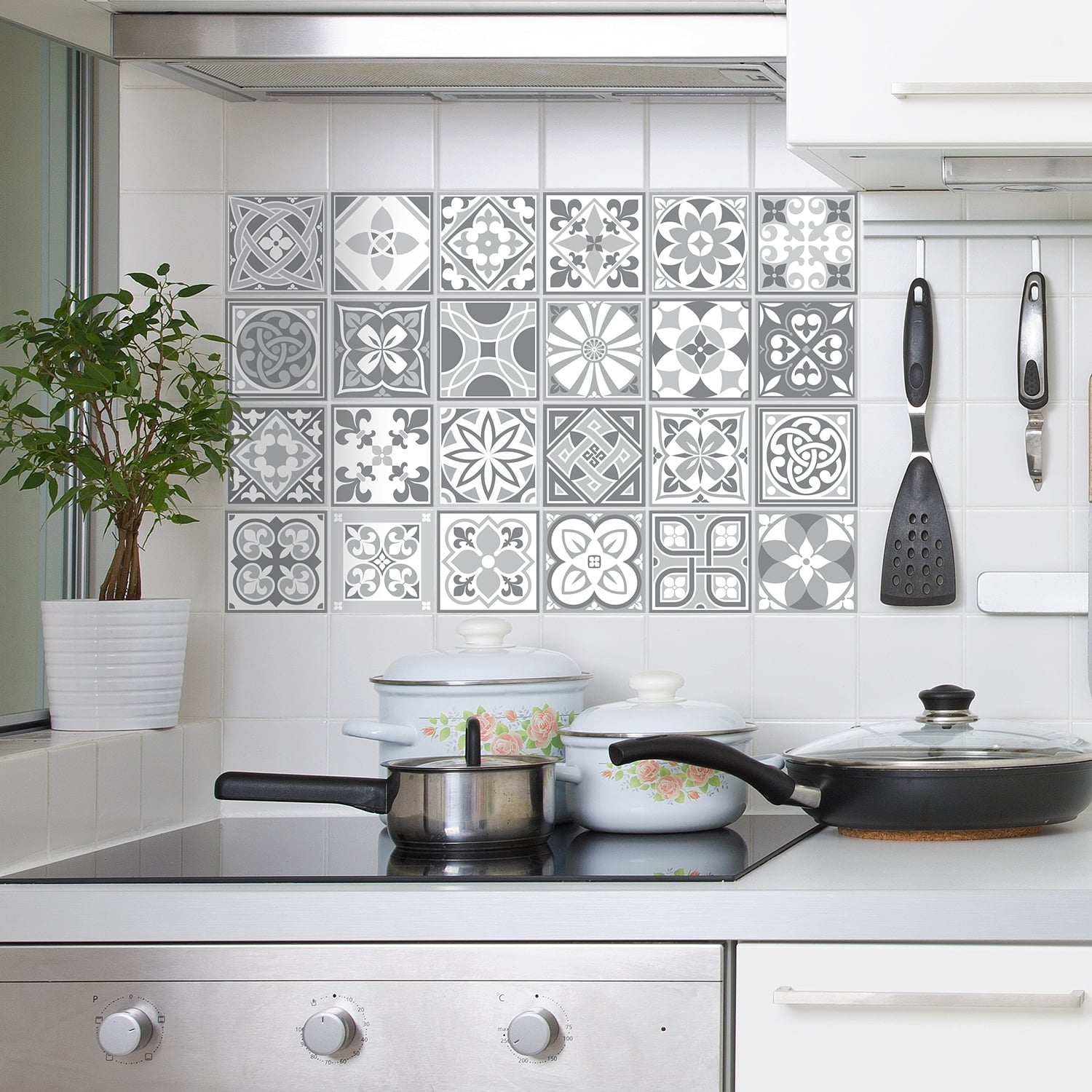 Walplus Purbeck Stone Peel and Stick Tiles Wall Stickers 15 x 15 cm