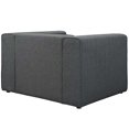thumbnail image 2 of Modway Mingle Upholstered Fabric Armchair in Gray, 2 of 4