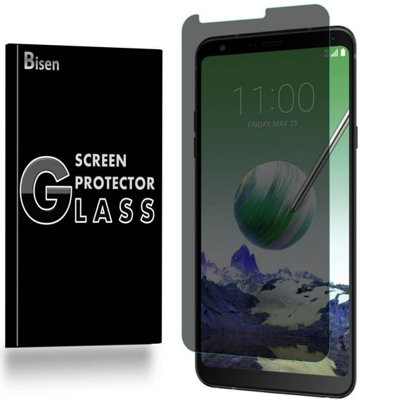 Fit For LG Stylo 4  Plus [BISEN] Privacy Anti-Spy Tempered Glass Screen Protector, Anti-Scratch, Anti-Shock, Shatterproof