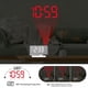 thumbnail image 3 of Reloj Despertador De Proyección Con 6 Niveles De Brillo, Proyector Giratorio De 180, Alarma Dual, Puertos De Carga USB, Pantalla LED Para Dormitorio Oficina, 3 of 7