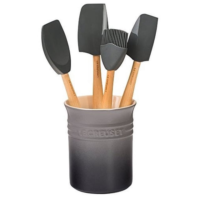 Juego de utensilios Le Creuset Silicone Craft Series 5 piezas con cromado