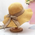 thumbnail image 4 of BYHONG Womens Summer Dress Hat Wide Leaf Flower Bridal Shower Hat Sun Hats Beach Hat Sun Hats Yellow, 4 of 8
