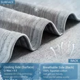 thumbnail image 5 of Alanda Cooling Blanket Queen Size, Double-sided(Arc-Chill Fabric/Cotton) Summer Blanket, Japanese Arc-Chill Technology Q-Max>0.5 Lightweight Cooling Blanket for Hot Sleepers Gray 79" X 86", 5 of 9