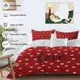 thumbnail image 4 of Saint Valentine's Day Bedding 3 Piece Duvet Cover Set Twin Size, Red Love Heart Romantic Soft Microfiber Comforter Cover with Zipper Closure & Pillowcases, Wrinkle & FadeResistant Quilt Cover, 4 of 9