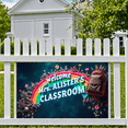thumbnail image 6 of Colorful Rainbow Themed Banner with Floral Decorations Mrs Alisters Classroom Sign Backdrop Party Supplies for School Events Classroom Decorations Photography Props for Teacher Parties, 6 of 8