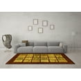 thumbnail image 3 of Ahgly Company Indoor Rectangle Oriental Yellow Modern Area Rugs, 2' x 3', 3 of 4