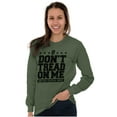 thumbnail image 4 of US Army Gadsden Flag Slogan Saying Unisex Plus Size Long Sleeve Shirt Brisco Brands 2X, 4 of 5