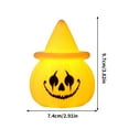 thumbnail image 3 of ChicYu Halloween Pumpkin Electronic Candle Lamp Decoration Prop Ornament Light-Up Toy Pumpkin Lantern Party Decor for Halloween Party or Home Display​, 3 of 5