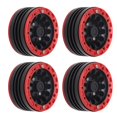 thumbnail image 3 of RC Beadlock Wheel Rims, RC Wheel Rims Hub Attractive Stable Red Black  For 90046 For REDCAT, 3 of 8