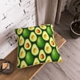 thumbnail image 5 of KLL Avocado Decorative Throw Pillow Covers Velvet Soft for Couch Sofa Bedroom Living Room Outdoor (No pillow core)- 16"x16", 5 of 5