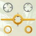 thumbnail image 1 of FUEENIRVA 1 Set of Plastic Water Pipe Threading Die Wrench for Home Use Yellow Grey, 1 of 8