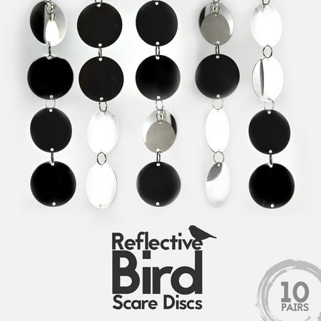 Bird Repellent Discs 10 Pc With 20 Large Disks Highly Reflective Double Sided Deter To Keep All Birds Away Bird Repellent Discs 10 Pc With 20 Large Disks Highly Reflective Double Sided Deter To Keep All Birds Away
