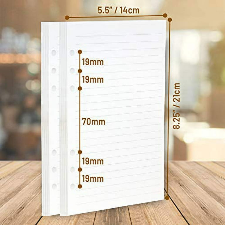 A5 Refill Paper A5 Planner Inserts A5 6 Ring Binder