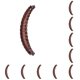thumbnail image 2 of Sonducket Pinzas para el cabello, accesorio de modelado, tocado femenino, carcasa de plástico a la moda, pasadores portátiles para niñas, Café 10Conjunto, 2 of 6