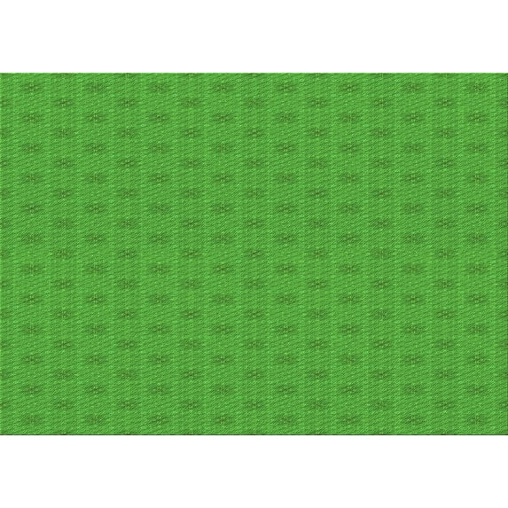 Ahgly Company Indoor Rectangle Patterned Lime Green Area Rugs, 5' x 8'