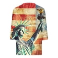 thumbnail image 3 of 250th American Flag Shirts Women 4th of July V-Neck 3/4 Sleeve Patriotic T-Shirt 2026 Independence Day Tops, 3 of 7