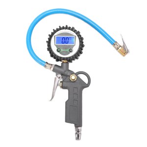 Tyre Inflator Pressure Tester, Zinc Alloy Tire Inflator Pressure Gauge  For Car For Truck For Motorcycle