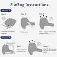 thumbnail image 3 of Sofa Bed Head Reading Pillow 75x55cm 2 Colors 100% Natural Cotton Filling Back Support Pillow for Bed Sofa, 3 of 6
