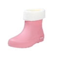 thumbnail image 2 of Taylonsss Women's Short Rain Boots with Removable Insulated Covers Waterproof Anti-Slip Outdoor Boots for Fall and Winter Comfortable Height-Increasing Chunkys Heel Design, 2 of 8