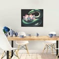 thumbnail image 5 of Lsque Snake Holding A Lotus Print Wall Art – Decorative Picture for Living Room, Bedroom, and Office (Horizontal), 5 of 6