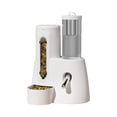 thumbnail image 2 of Two-In-One Automatic Drinking Water Feeder & Food Bowl For Hamsters, Golden Bears, Innovative Space-Saving Design, Anti-Push-Over Stable Base, Vacuum Kettle For Drip-Free Water,, 2 of 5